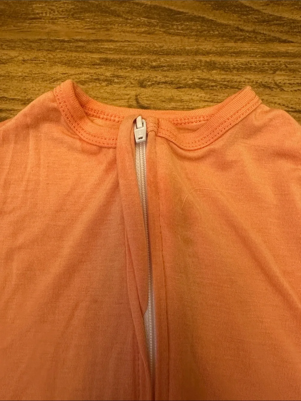 Sleeping Baby EverSoft™ Bamboo Zipadee-Zip Swaddle Transition in Peach Fuzz